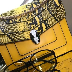 Yellow and Black Shoulder Purse (Sunglasses SS)